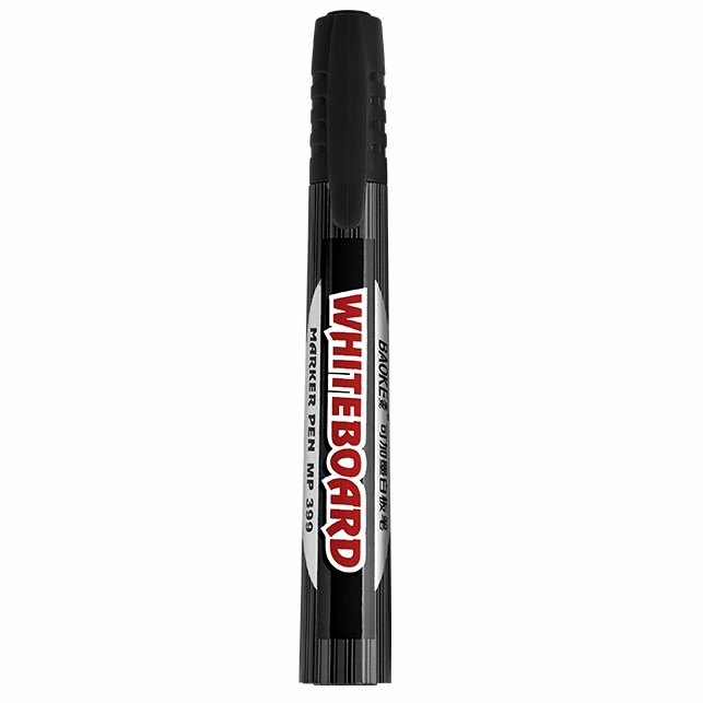 Маркер для сухостираємих дощок, 2.5 мм чорний Baoke (MP399-black)